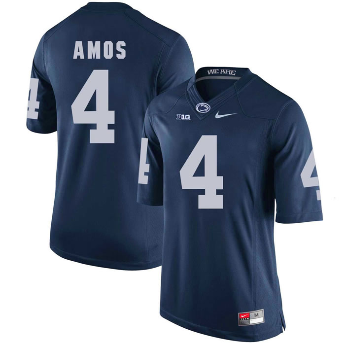 Penn State Nittany Lions #4 Adrian Amos Navy College Football Jersey